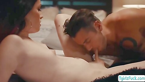 Anal hairy brunette 18+ gets in love with his dick