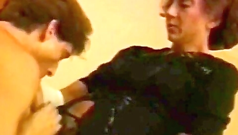 Bareback anal and anal porn for mature brunette with strapon