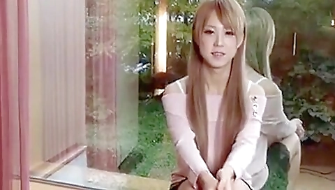 Japanese woman is stripping her body in the bedroom