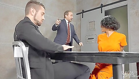 Black dude with a big cock fucks an athletic latina ass