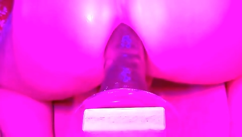 My big ass gets fucked with a dildo in a solo video