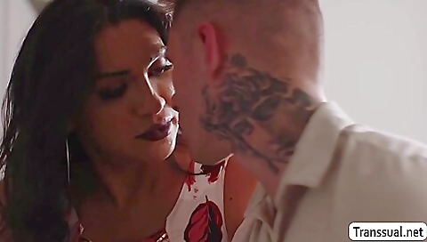 Horny stepmom is helping a guy in this hardcore scene