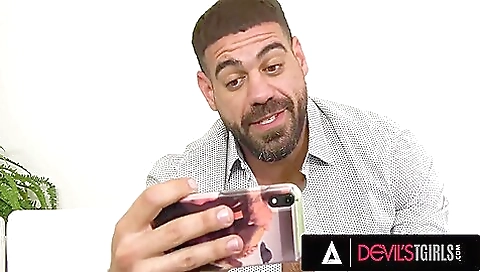 Big-assed brunette gets deepthroated hard in a big cock