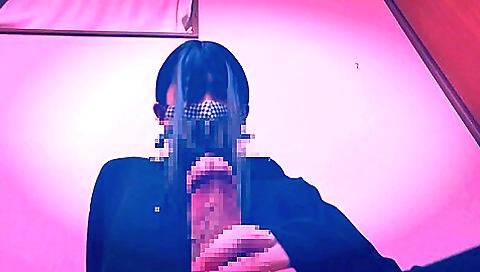 Japanese amateur beauty faces a facial cumshot on her hairy pussy